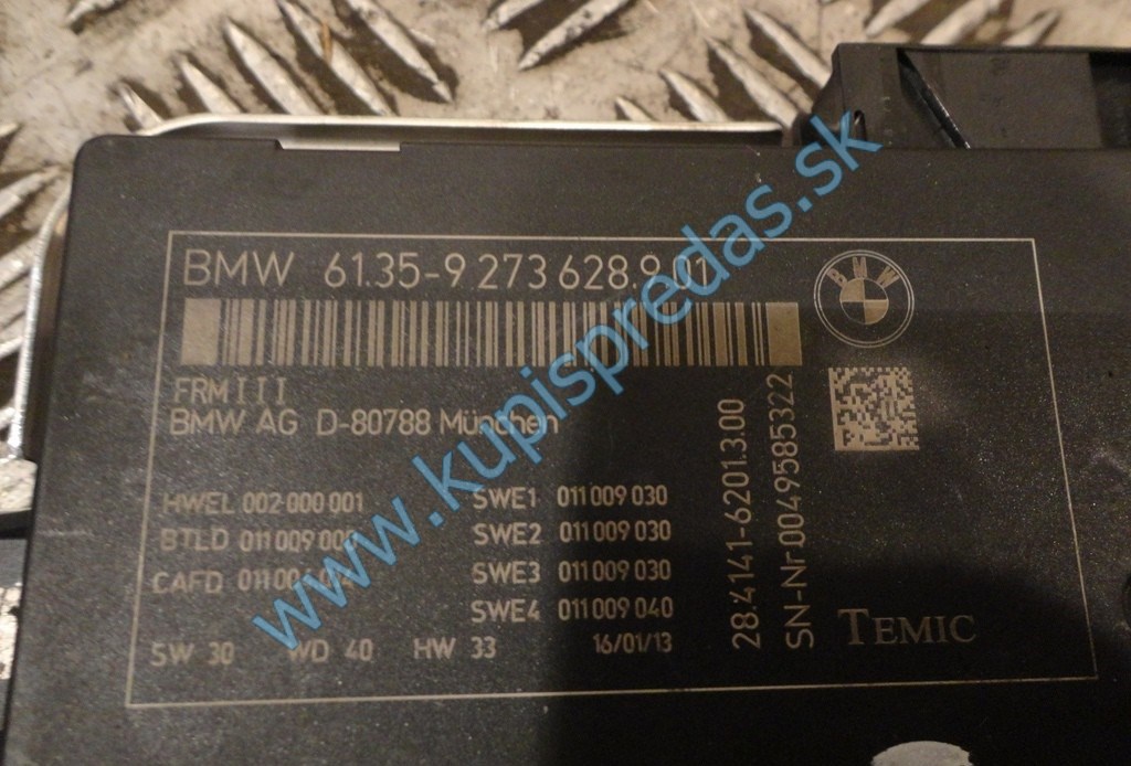 FRM III riadiaca jednotka svetlometov BMW 5 F10 F11